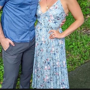 Shein Pleated Midi Dress